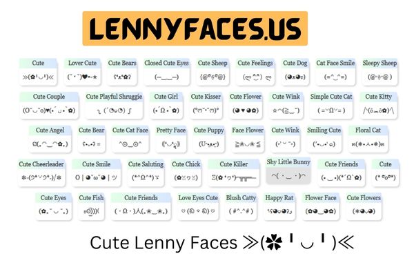 Cute Lenny Face ≫(✿╹◡╹)≪