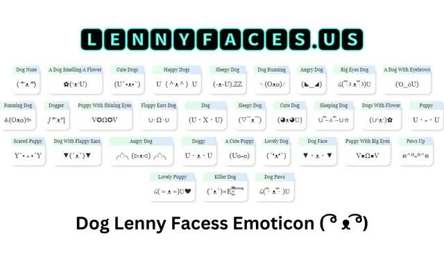 Dog Lenny Face Emoticon ( ͡° ᴥ ͡°)